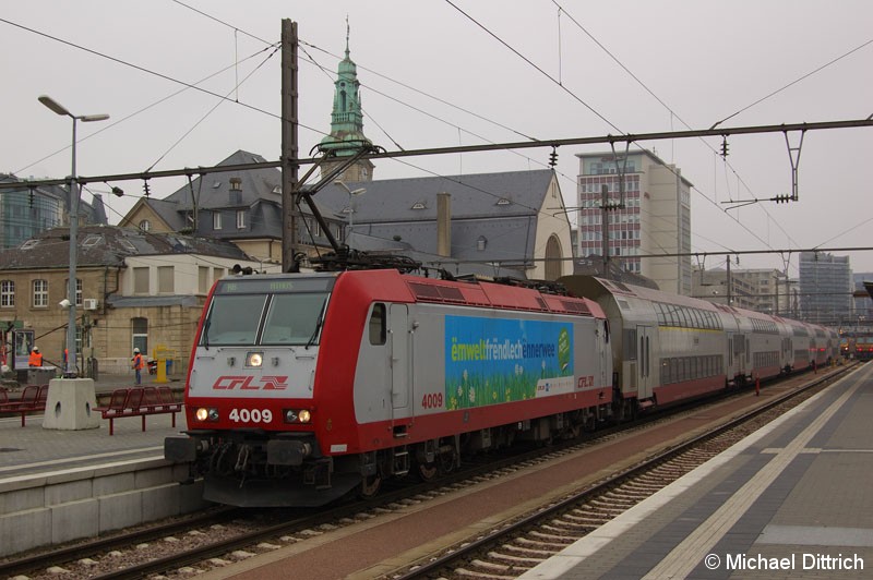 Bild: 4009 als Regionalbahn in Luxembourg.