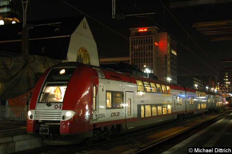 Bild: 2204 im Bahnhof von Luxembourg.