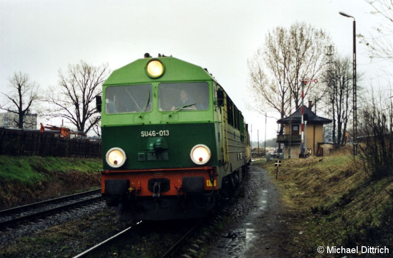 Bild: SU 46-013 hat Einfahrt in Zgorzelec.