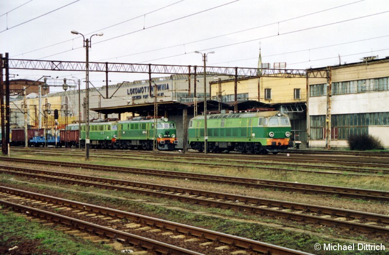 Bild: Blick über die Gleise ins Depot Szczecin.