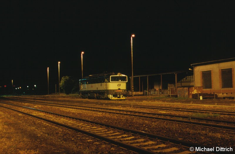 Bild: 754 075 nächtigt in Kyjov Aufgenommen am 12.07.2004