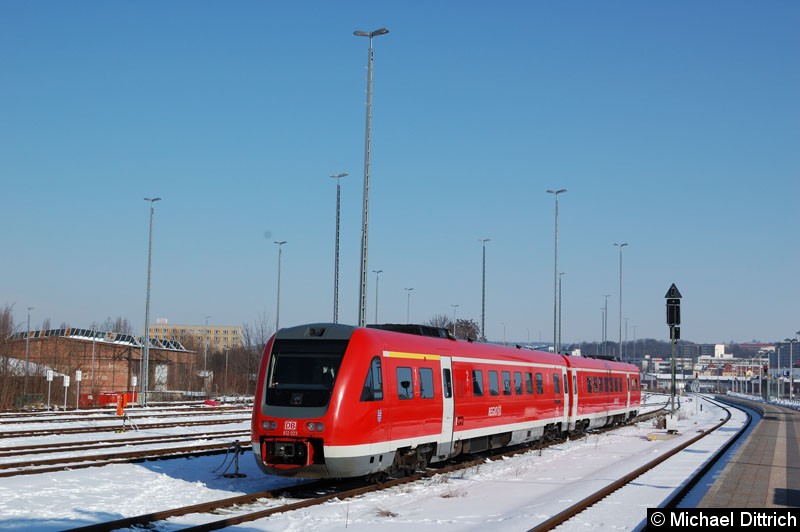 Bild: 612 023/523 abgestellt in Gera Hbf.