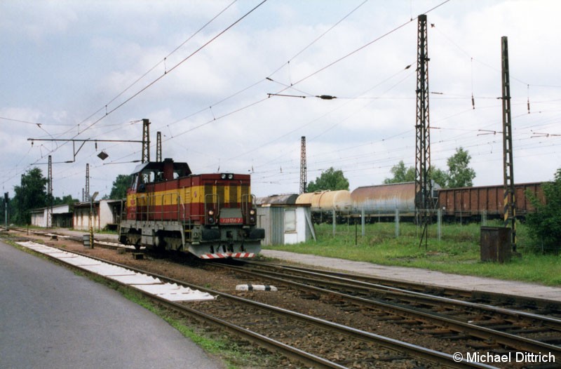 Bild: 731 014 auf dem Weg zur Tankstelle.