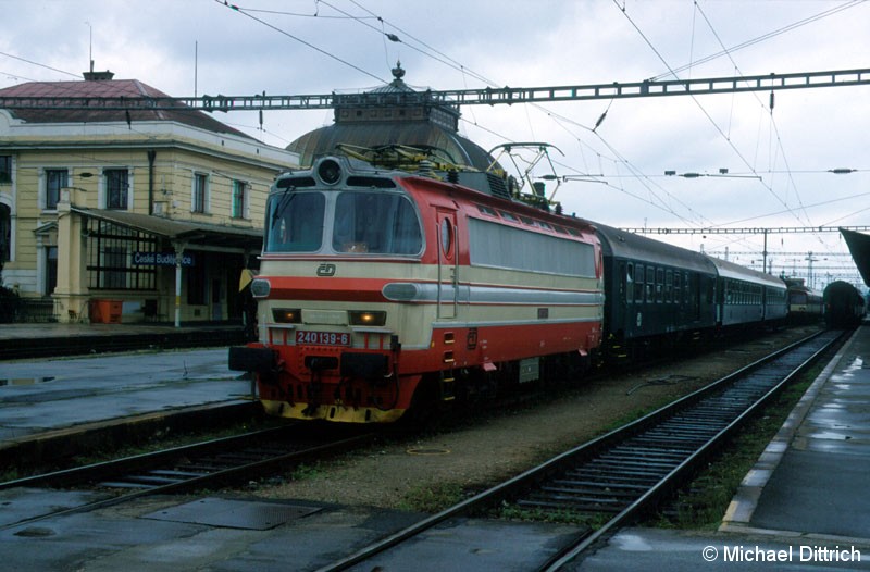 Bild: 240 139 erreichte gerade Ceske Budejovice.