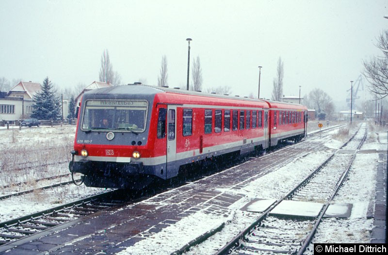 Bild: 628 601 in Aken(Elbe).