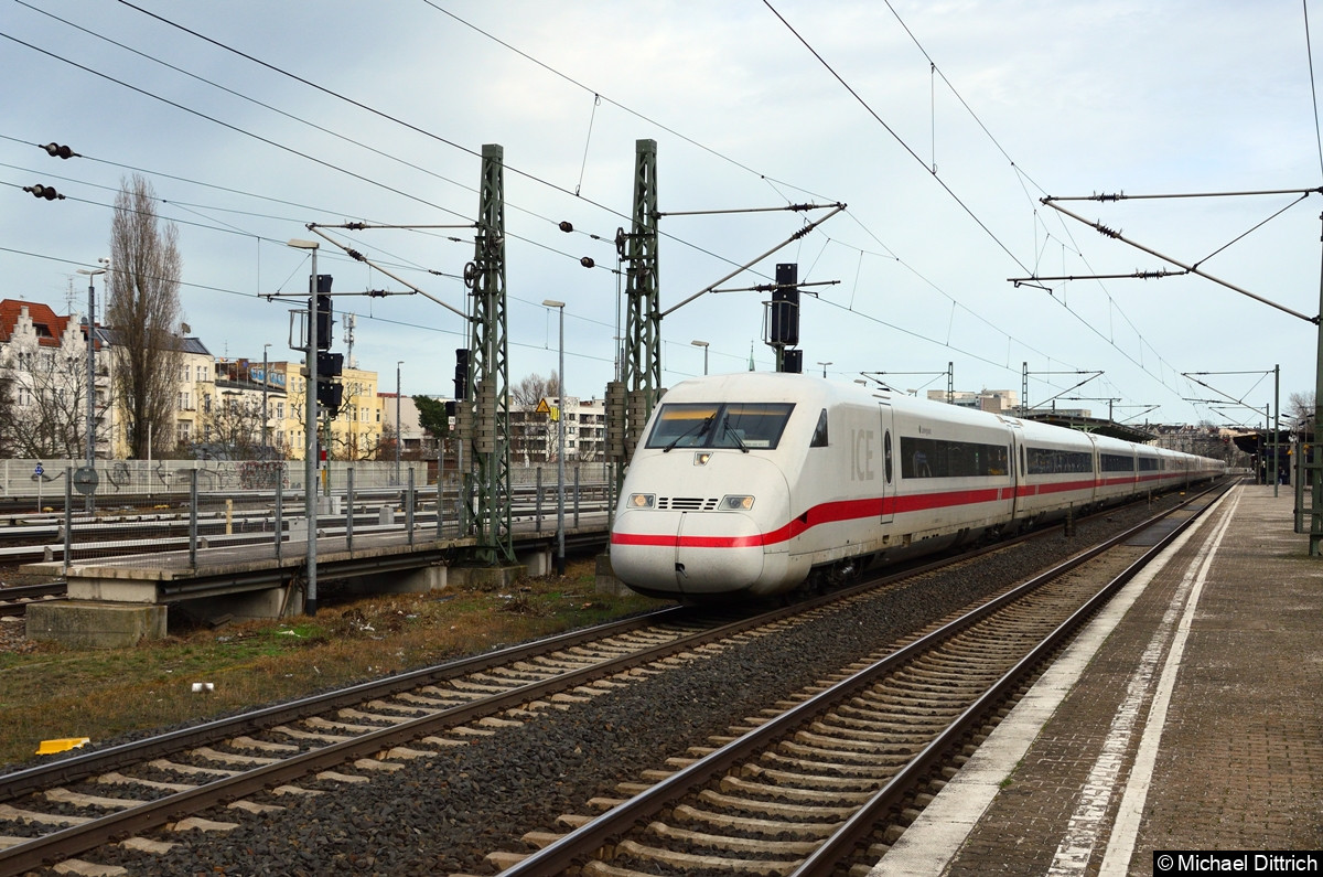 Bild: 402 027 und 402 036 auf dem Weg ins Ruhrgebiet bei der Durchfahrt in Berlin-Charlottenburg.