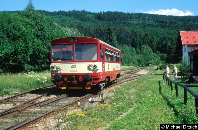 Bild: Hier verlässt der 810 510 Kubova Hut.