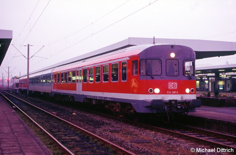 Bild: 634 607 in Braunschweig Hbf.