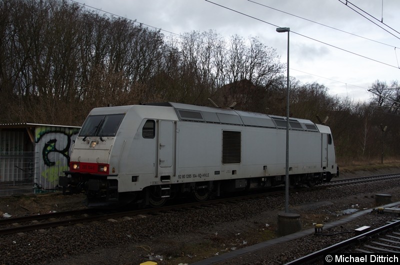 Bild: 285 104 der HVLE in Jüterbog.
