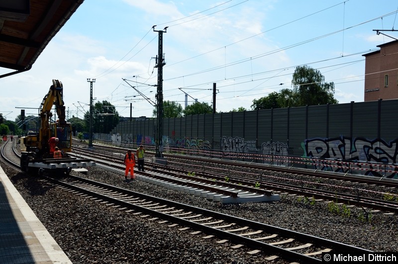 Bild: Das bisher genutzte Gleis von der S-Bahn muss wieder in den 