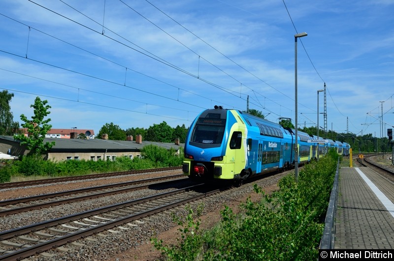 Bild: ET 603 der Westfalenbahn auf dem Weg nach Pratau in Muldenstein.
