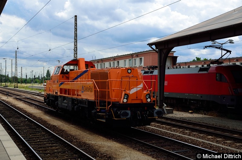 Bild: 265 302 durchfährt hier den Bahnhof Frankfurt (Oder).