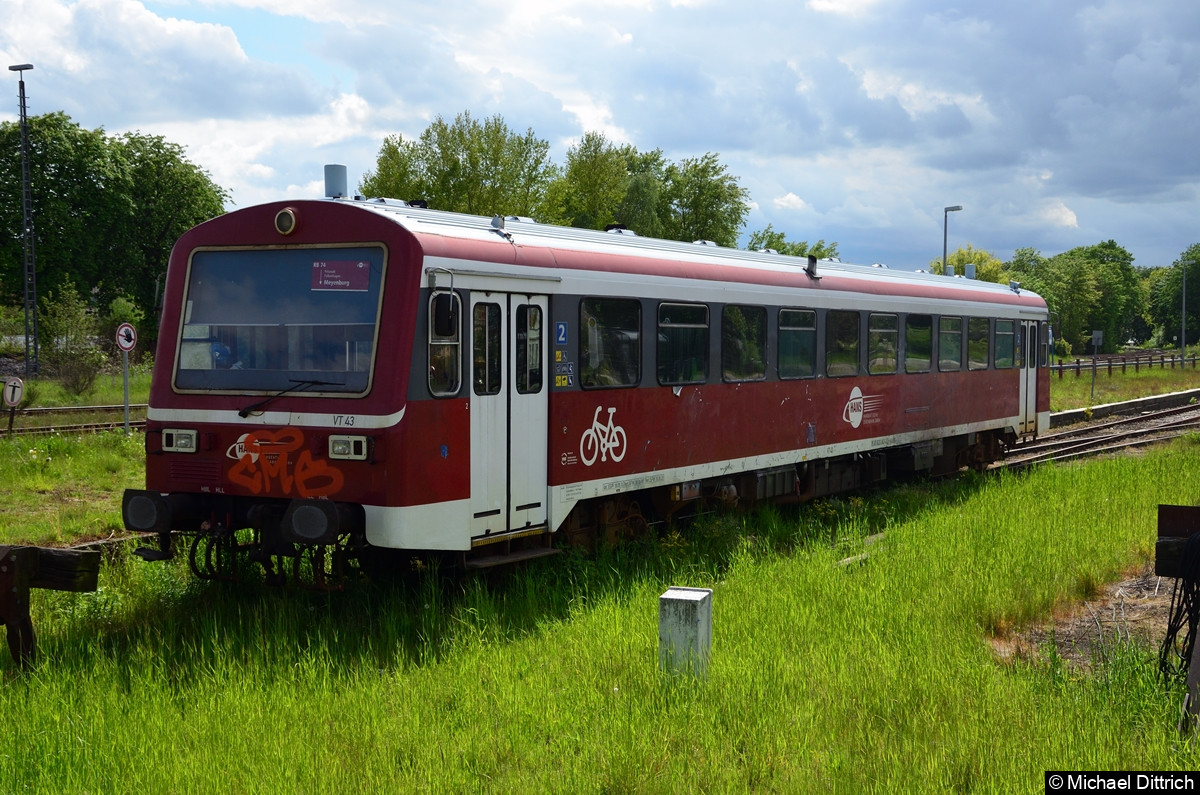 626 043 abgestellt in Pritzwalk.