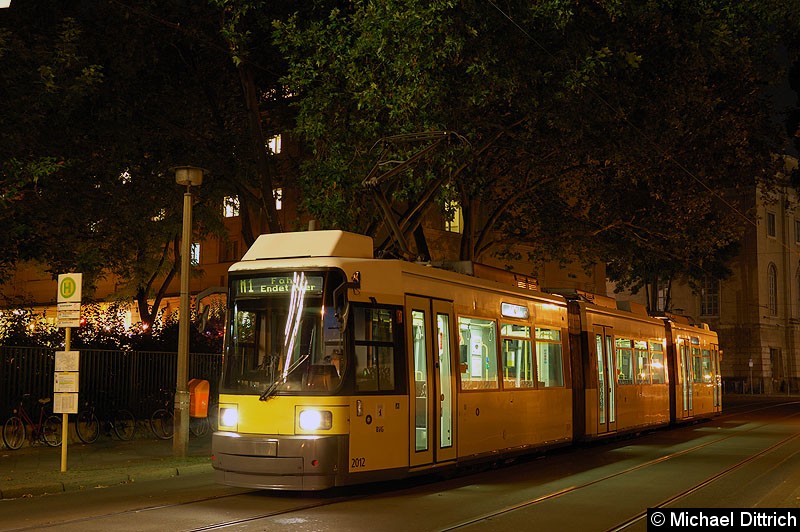 Bild: 2012 als Linie M1 an der Haltestelle Am Kupfergraben.