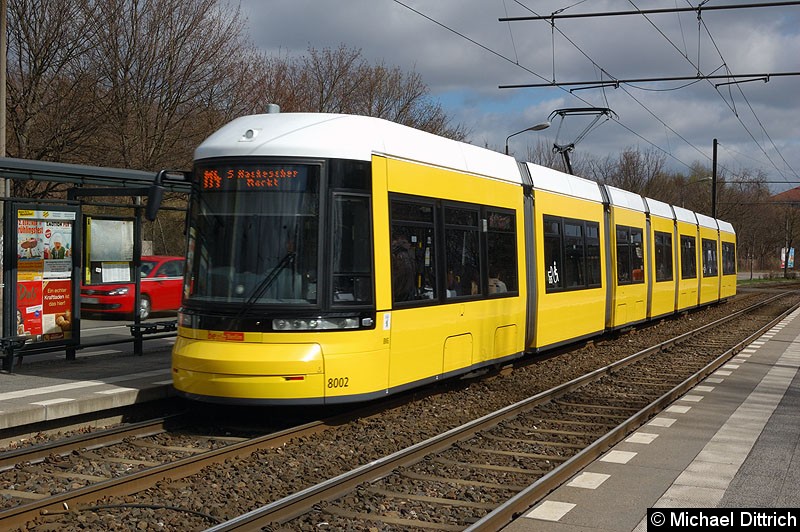 Bild: 8002 als Linie M4 an der Haltestelle Stadion Buschallee/Hansastr.