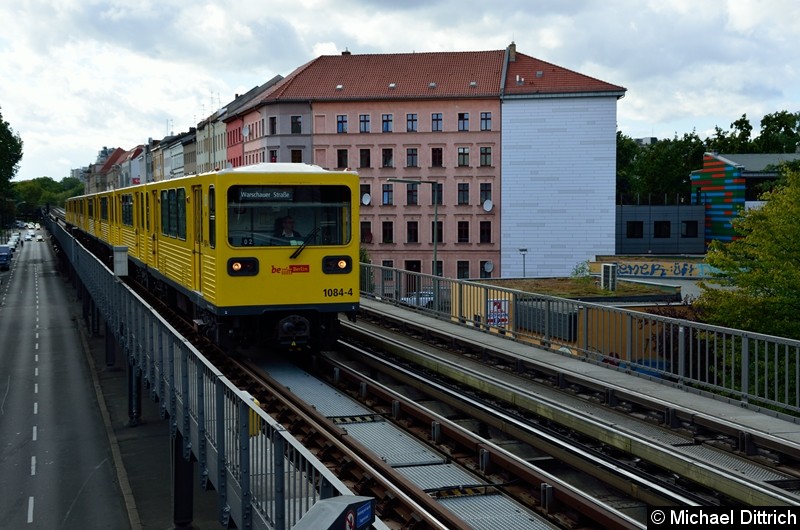 Bild: 1084 als U12/2 bei der Einfahrt in Prinzenstr.