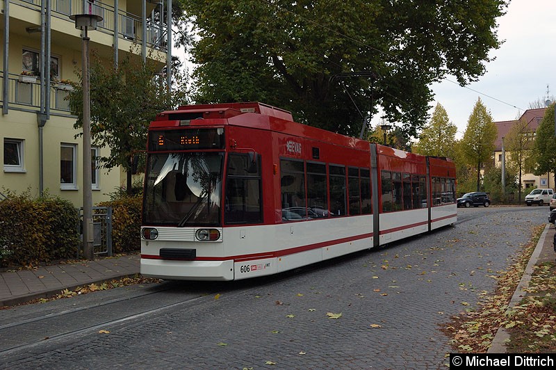 Bild: MGT6D/E 606 als Linie 6 in der Steigerstraße.