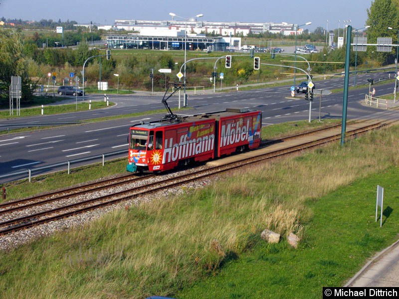 Bild: 217 fährt hier am Klinikum vorbei.