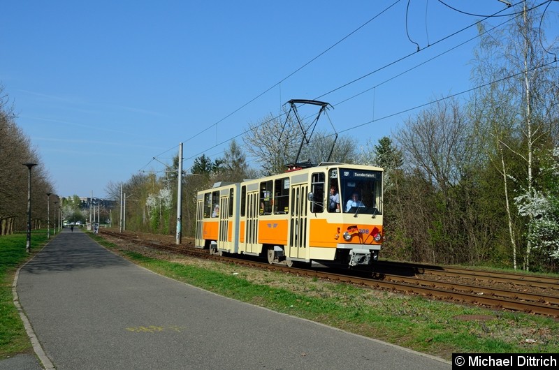 Bild: 1308 erreicht in Kürze den Strbf. Paunsdorf.