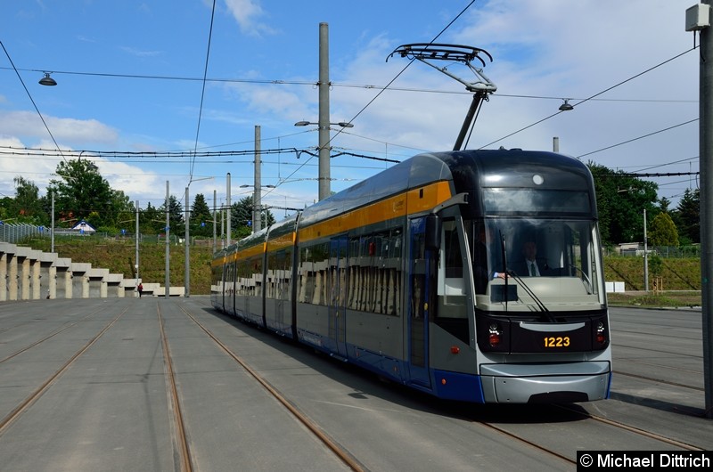 Bild: 1223 auf dem Betriebshof Dölitz.