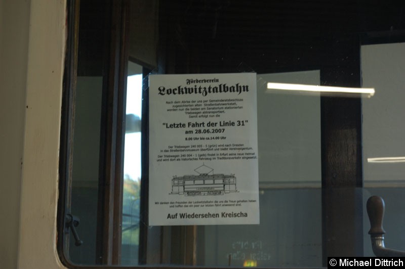 Sein letzten Einsatztag hatte der Wagen am 28.06.2007. Bild: Sein letzten Einsatztag hatte der Wagen am 28.06.2007.