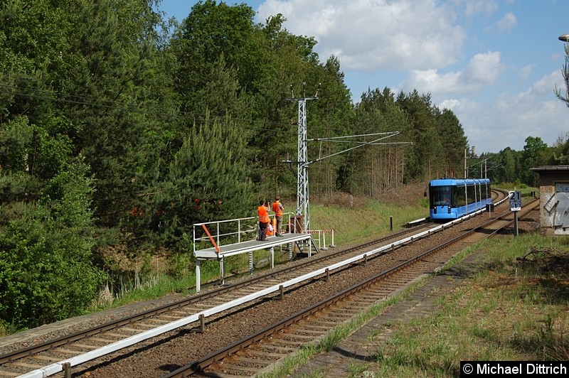 Bild: Problemlos fährt die Bahn hin und her.