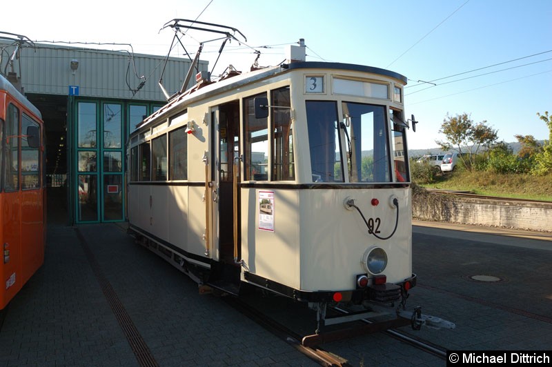 Bild: Dieser Wagen kann für Sonderfahrten gemietet werden.