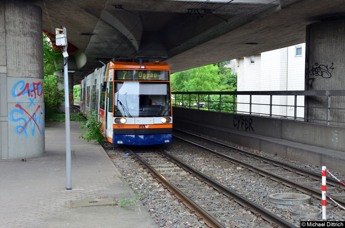 Bild: 5613 als Linie 7 kurz vor der Haltestelle Gartenstraße.