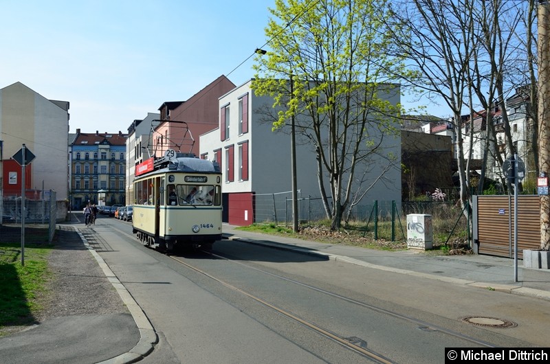 Bild: 1464 bei der Sonderfahrt in der Wolfener Str.