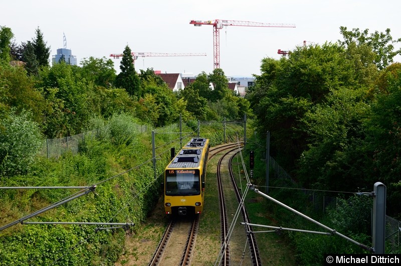 4212 als Linie U5 zwischen den Haltestellen Killesberg und Eckartshaldenweg.