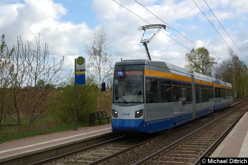 Bild: 1346 als Linie 15 an der Haltestelle Rosegger Str.