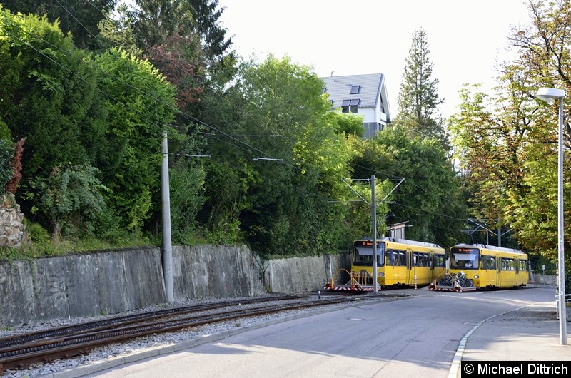 Bild: Treffen der Zacke an der Ausweiche wielandshöhe.