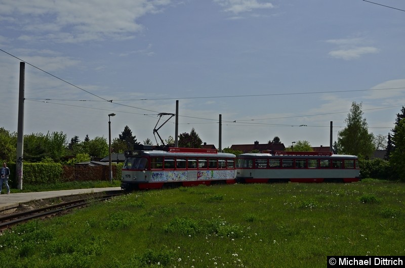 Bild: Sonderfahrt mit 1176 + 204: In der Wendeschleife.