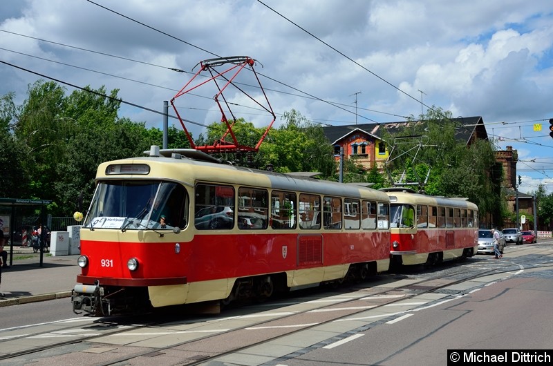 Bild: 931 + 901 als Linie 9E in der Haltestelle Betriebshof Freiimfelder Str.