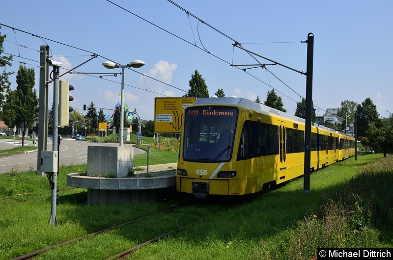 Bild: 3522 + 3510 als Linie U12 an der Endstelle Remseck.
