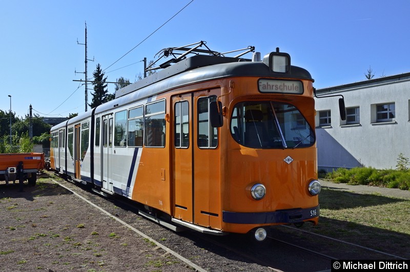 516 als Fahrschule abgestellt auf dem Betriebshof.