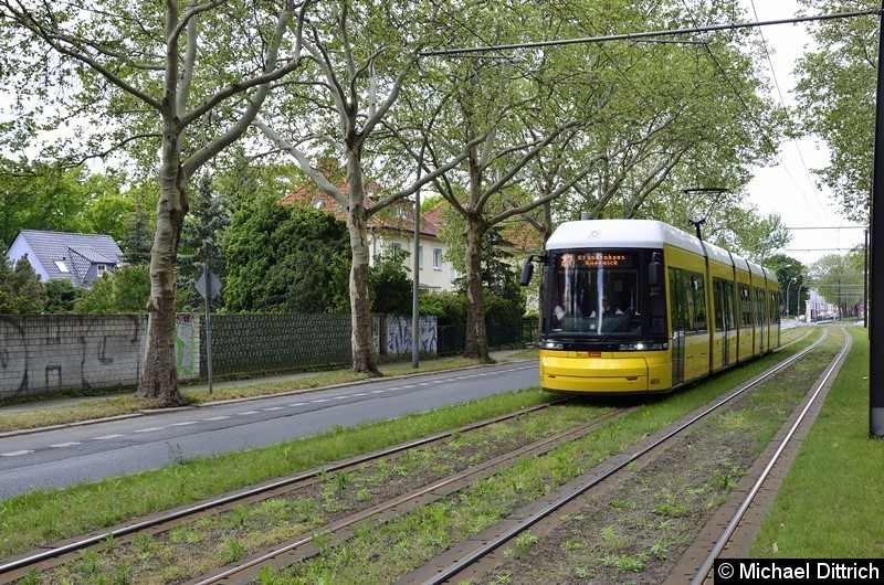 F6Z 4034 als Linie 27 in der Suermondstraße kurz hinter dem Stadion Buschallee.