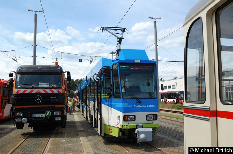 Wagen 140 auf dem Betriebshof.