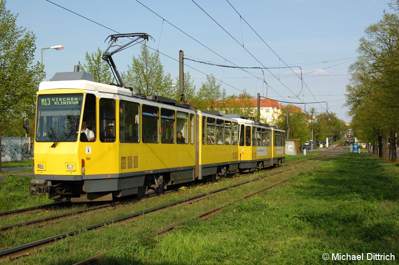 Bild: 6052 als Linie M13 in der Bornholmer Straße.