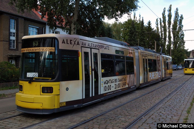 Bild: 1053 als Linie 63 in der Hirtestr.
