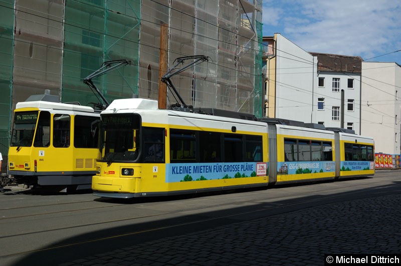 Bild: 1038 als Linie M4 in der Großen Präsidentenstr.