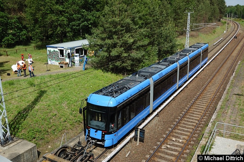 Nach 16 Kilometer ohne Oberleitung war die Fahrt beendet.