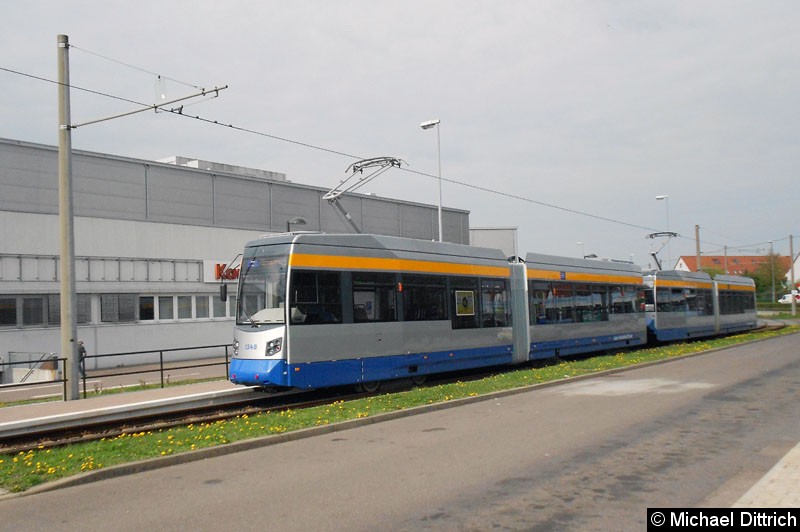 Bild: 1348 als Linie 7 an der Endstelle Sommerfeld.