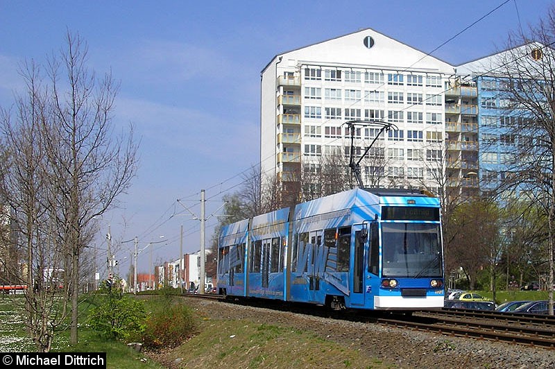 Bild: 1101 auf dem Weg nach Lößnig zwischen Moritz-Hof und Lößnig.