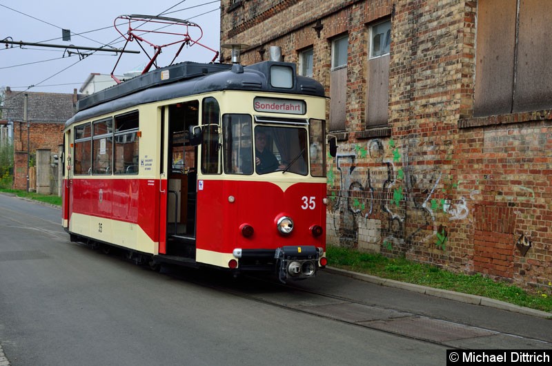 Bild: Wagen 35 in der Bachgasse.