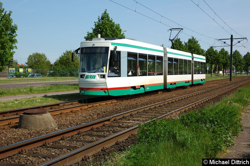 Bild: 1361 als Linie 5 zwischen den Haltestellen Rennetal und Albert-Vater-Str.