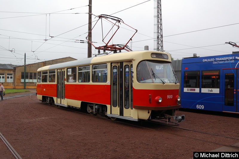 Bild: Der Museusmwagen 900 war ebenfalls ausgestellt.