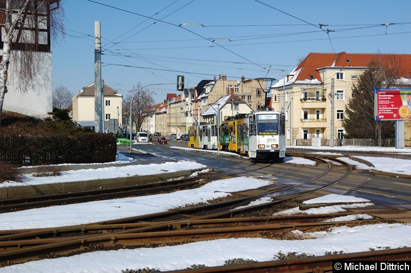 Bild: KTNF8 351 + KT4D 314 am Gleisdreick in Richtung Lusan.