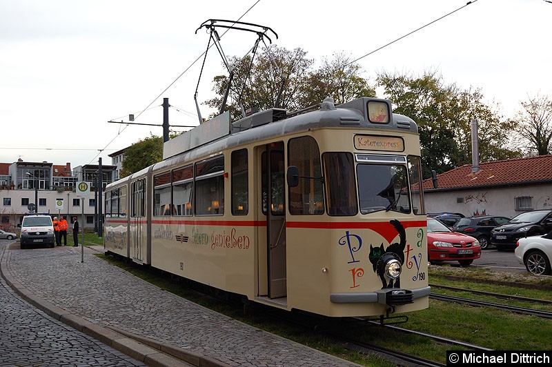 Bild: G4 190 von der Einstiegsseite in der Wendeschleife Domplatz.