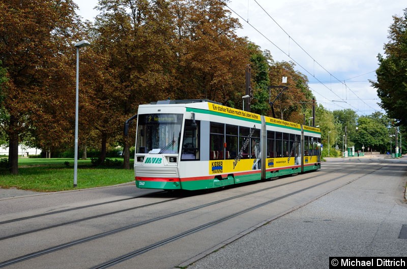 Bild: 1340 als Linie 2 zwischen den Haltestellen Listemannstr. und Opernhaus.